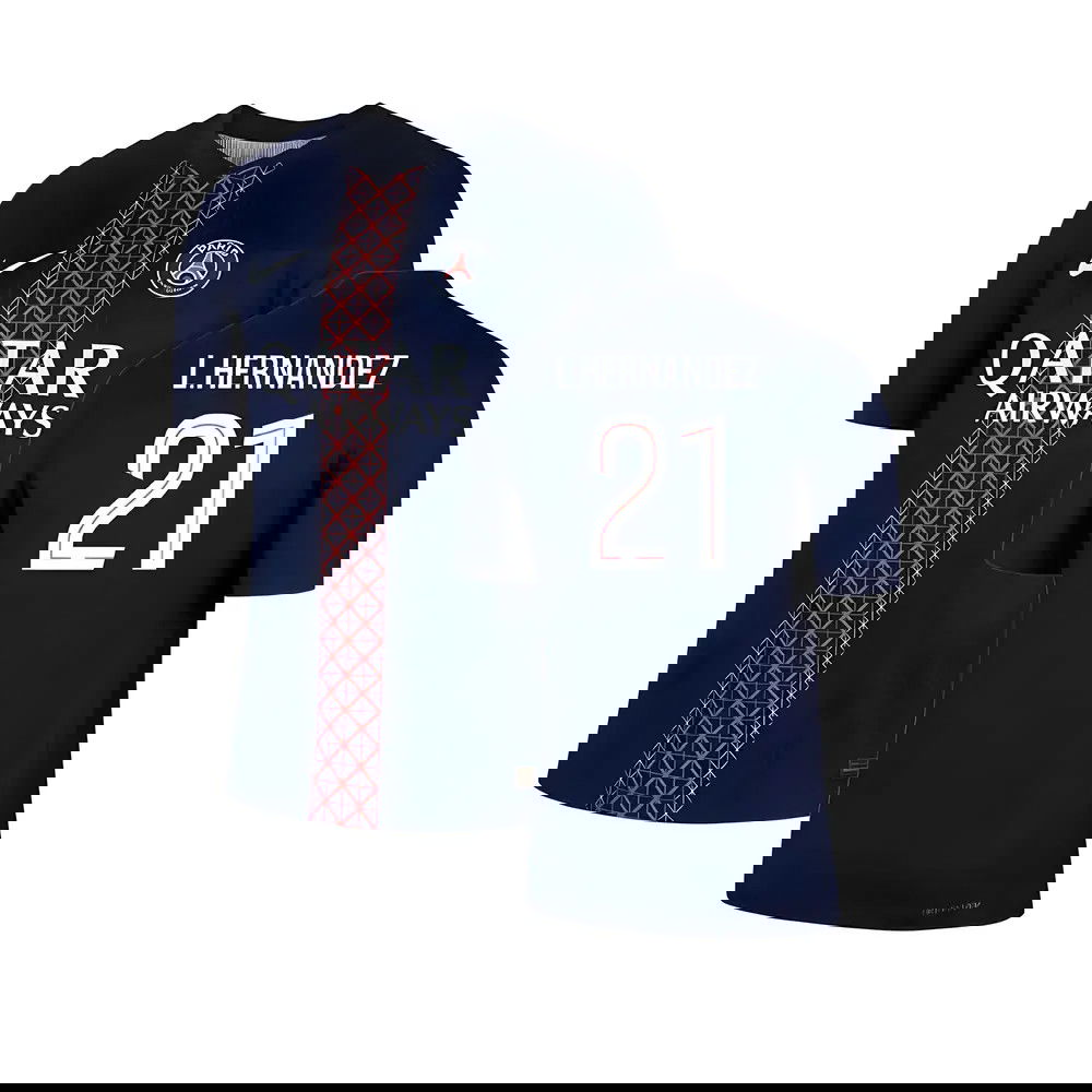 2025-2026 PSG Home Dri-Fit ADV Authentic Shirt (L.Hernandez 21)