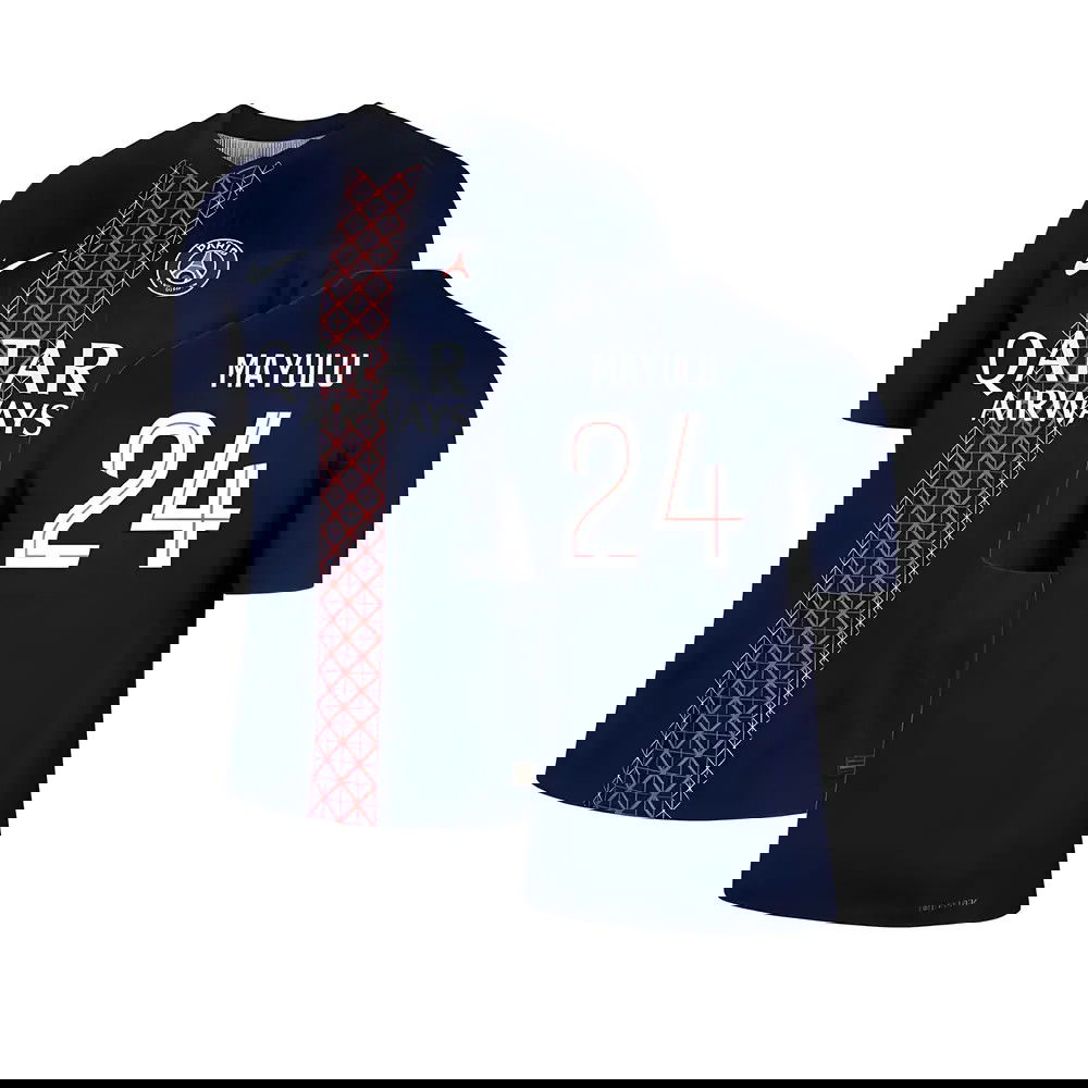 2025-2026 PSG Home Dri-Fit ADV Authentic Shirt (Mayulu 24)