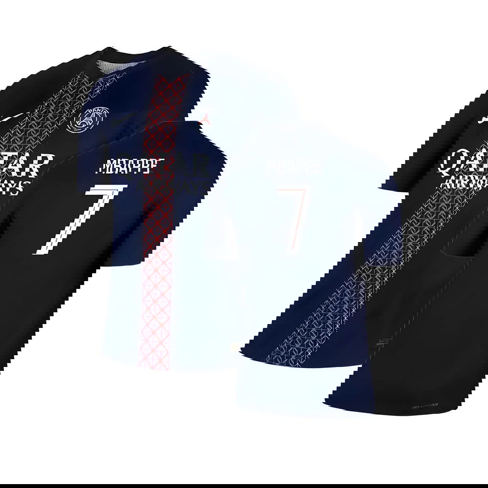 2025-2026 PSG Home Dri-Fit ADV Authentic Shirt (Mbappe 7)