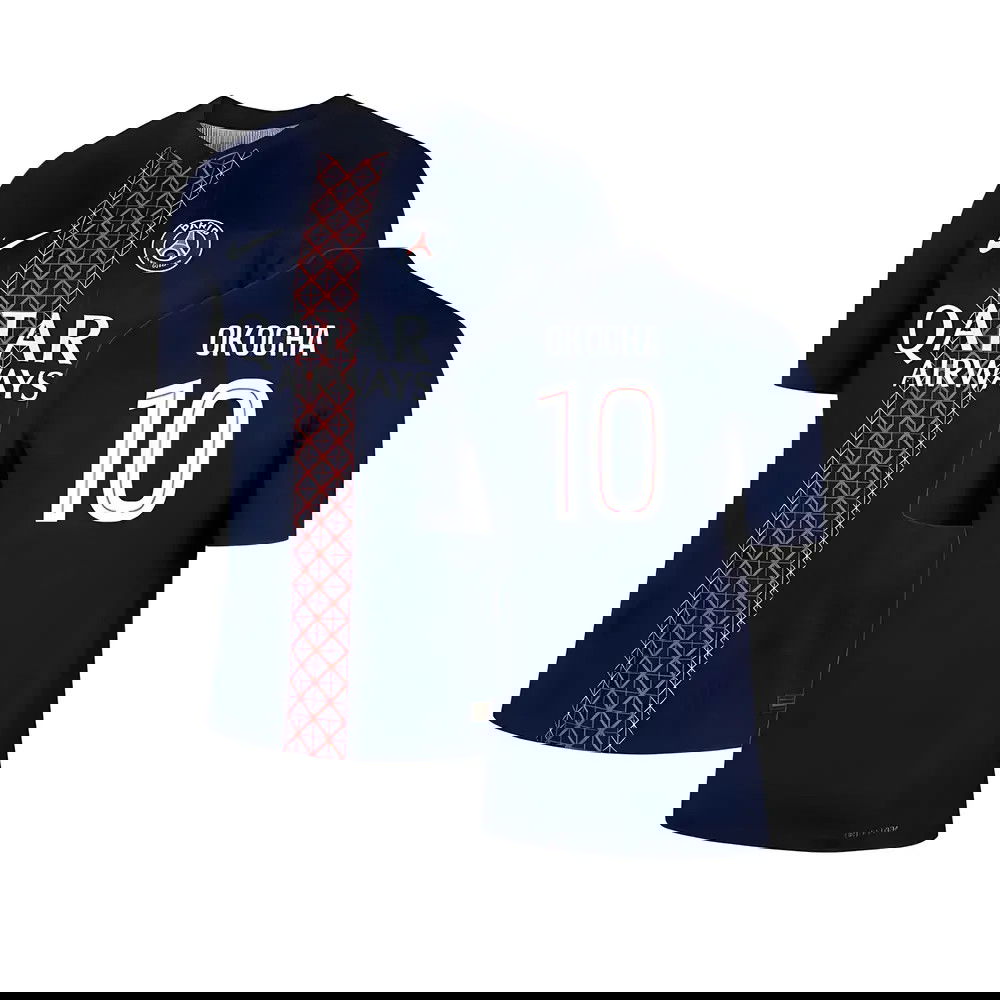 2025-2026 PSG Home Dri-Fit ADV Authentic Shirt (Okocha 10)