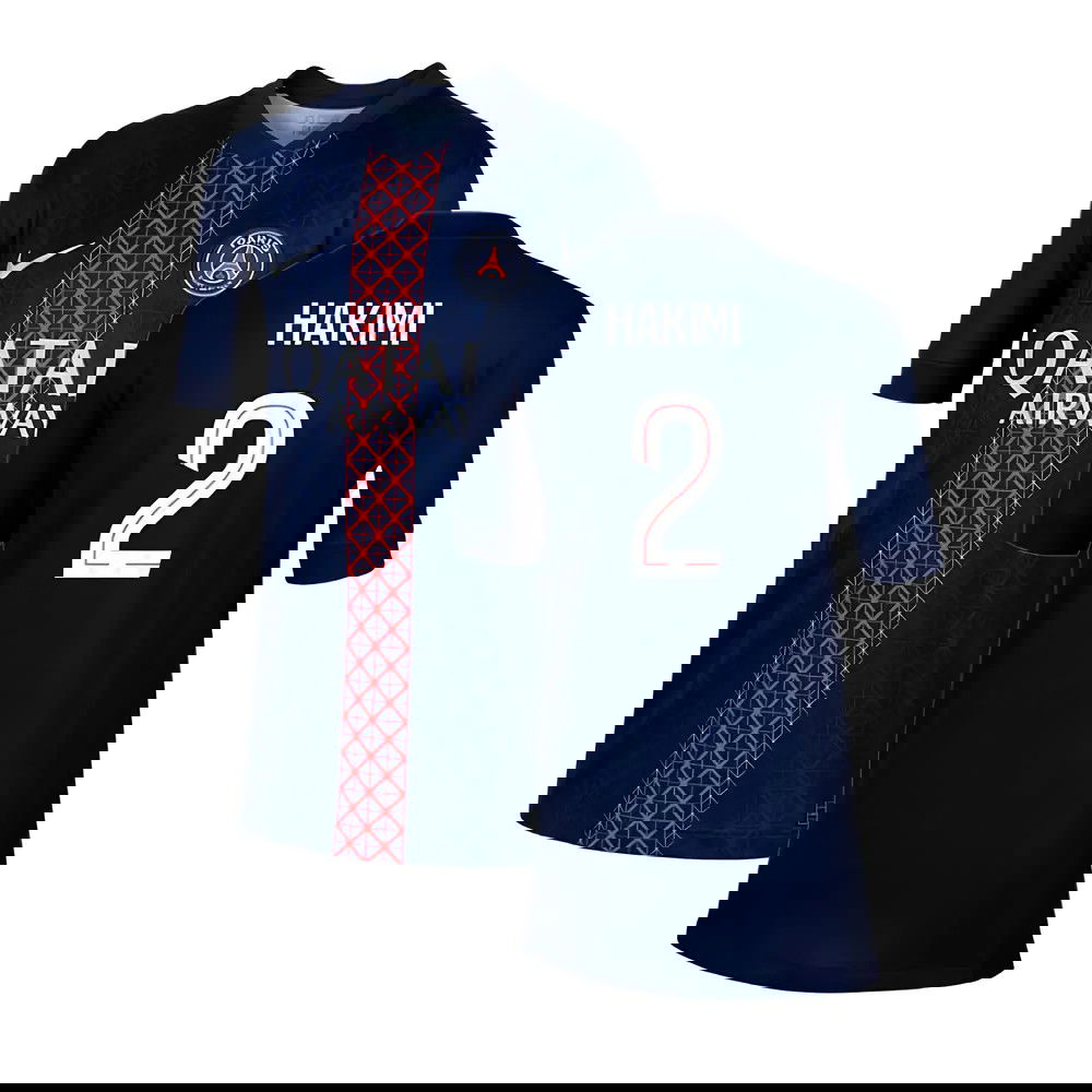 2025-2026 PSG Paris Saint Germain Home Shirt (Kids) (Hakimi 2)