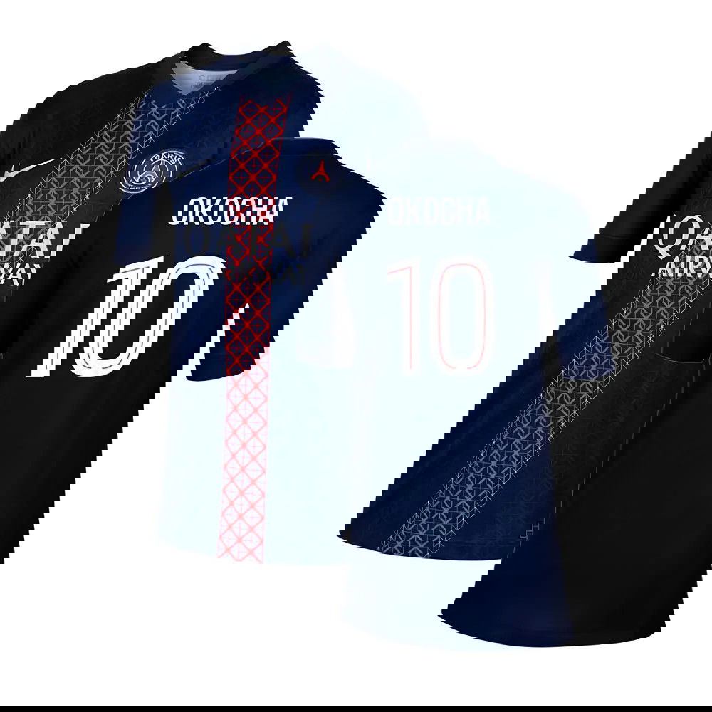 2025-2026 PSG Paris Saint Germain Home Shirt (Kids) (Okocha 10)