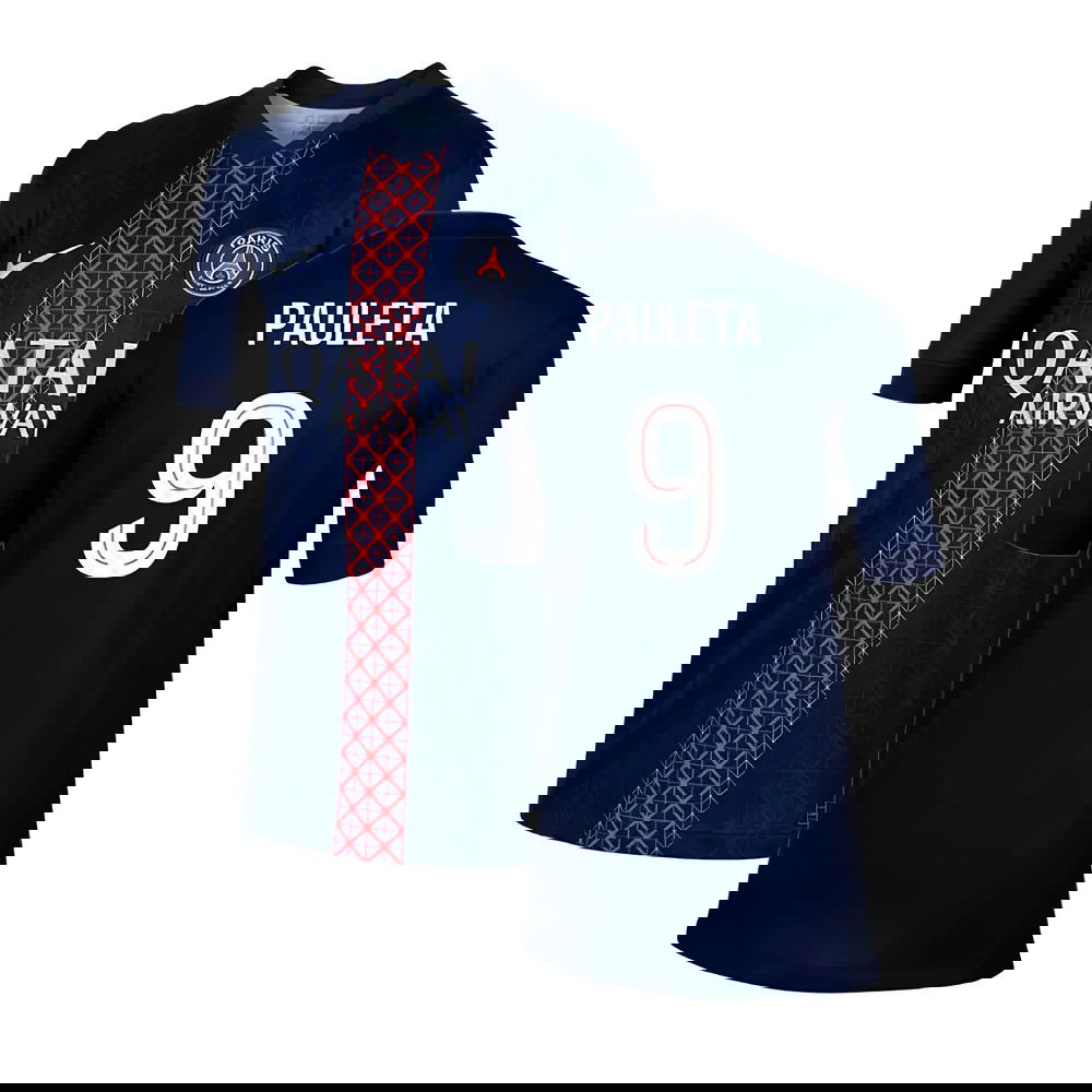 2025-2026 PSG Paris Saint Germain Home Shirt (Kids) (Pauleta 9)