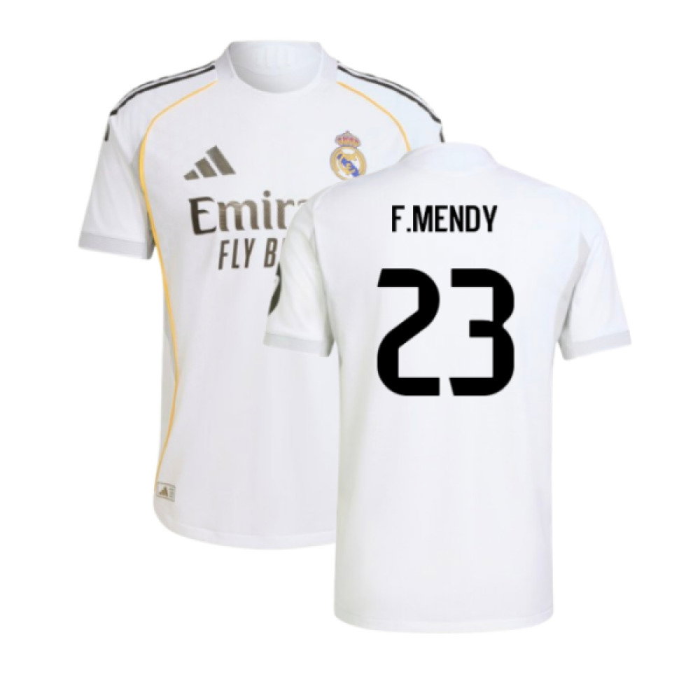2025-2026 Real Madrid Authentic Home Shirt (F.Mendy 23)