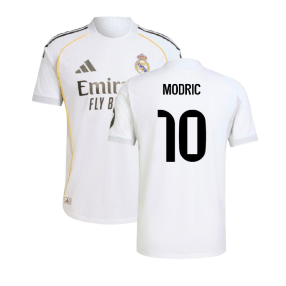 2025-2026 Real Madrid Authentic Home Shirt (Modric 10)
