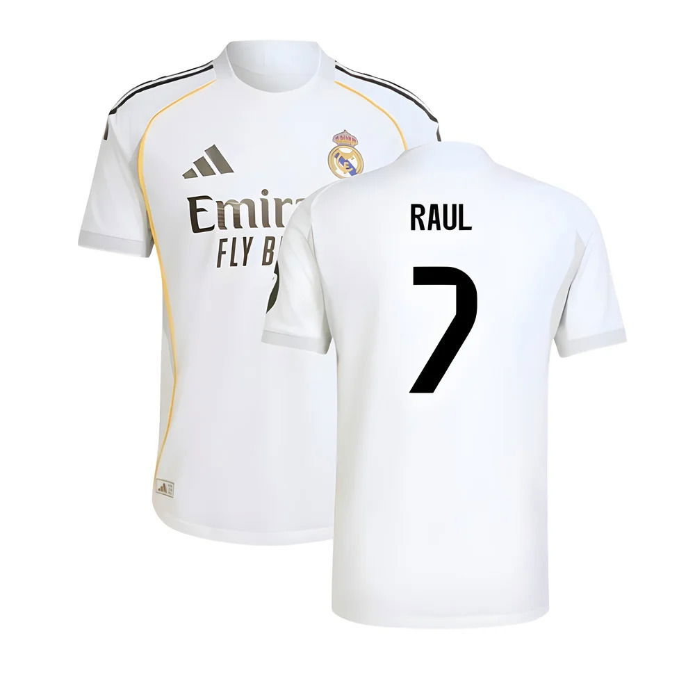2025-2026 Real Madrid Authentic Home Shirt (Raul 7)