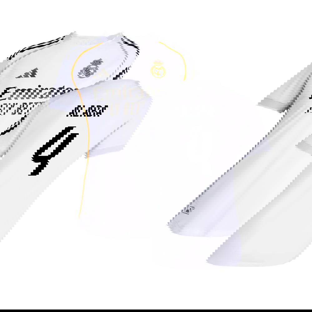 2025-2026 Real Madrid Authentic Home Shirt (Womens) (Alaba 4)