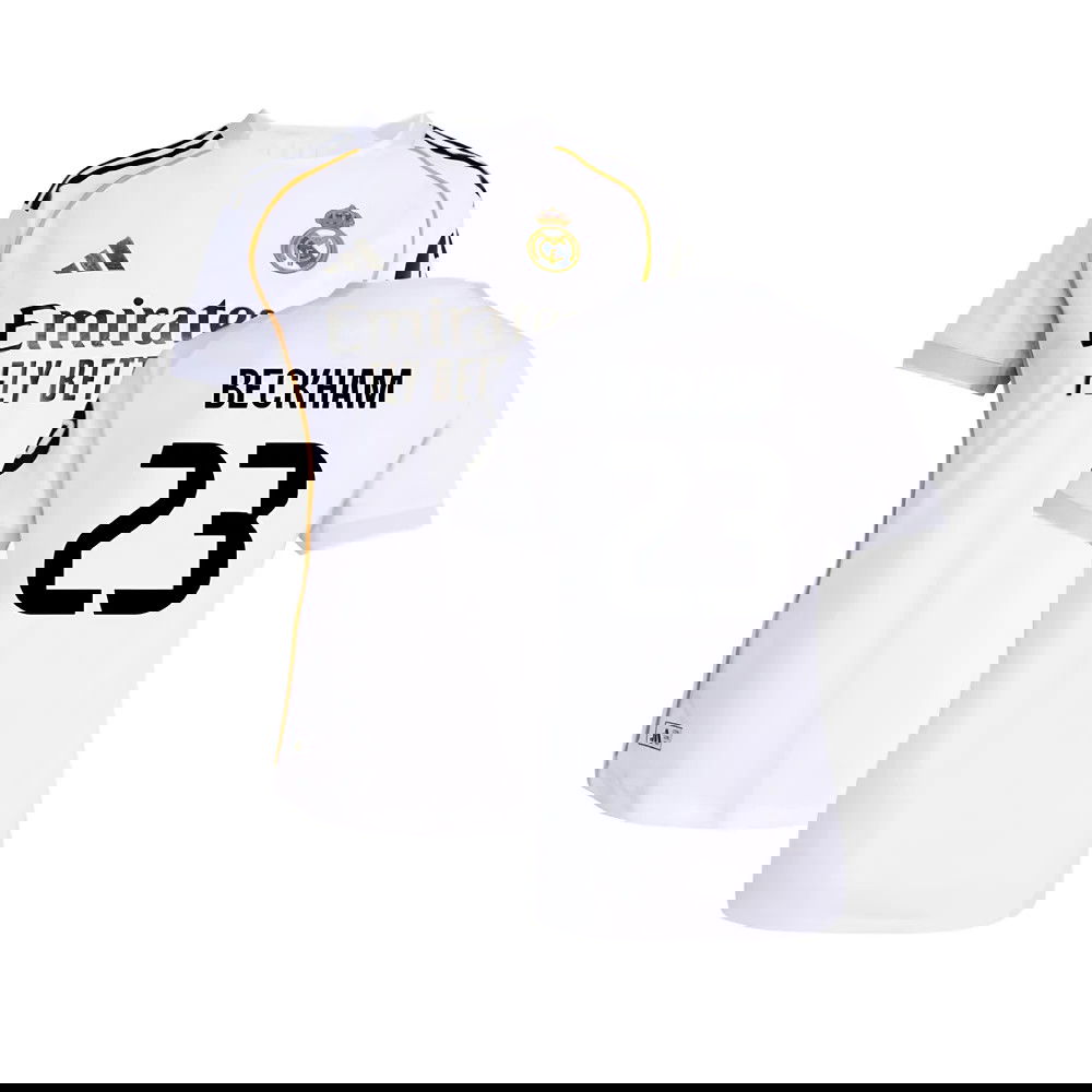 2025-2026 Real Madrid Authentic Home Shirt (Womens) (Beckham 23)