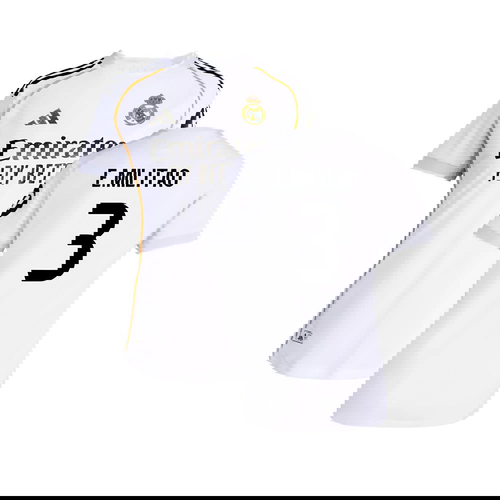 2025-2026 Real Madrid Authentic Home Shirt (Womens) (E.Militao 3)