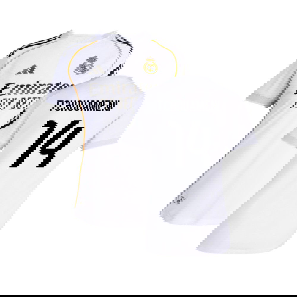 2025-2026 Real Madrid Authentic Home Shirt (Womens) (Tchouameni 14)