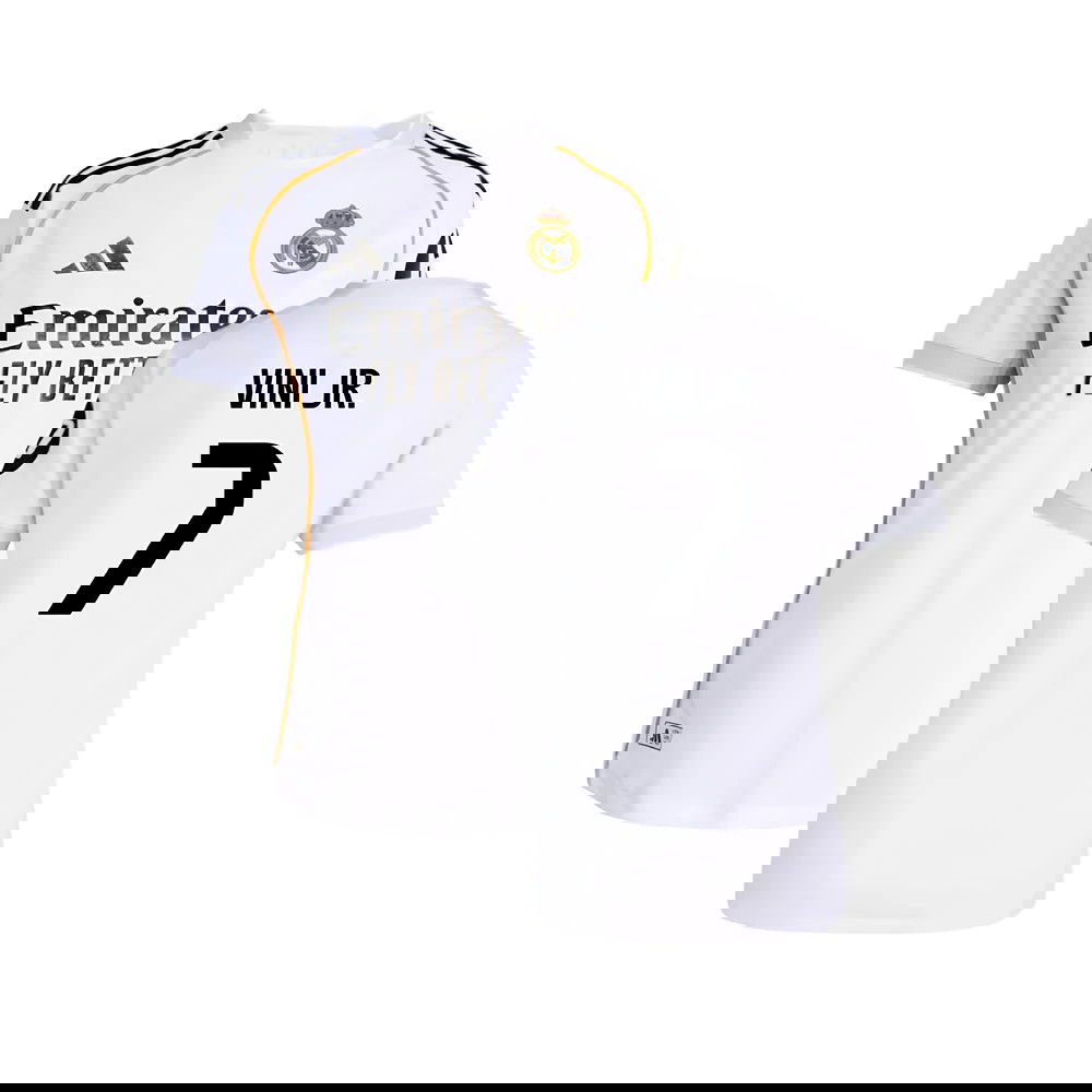 2025-2026 Real Madrid Authentic Home Shirt (Womens) (Vini Jr. 7)