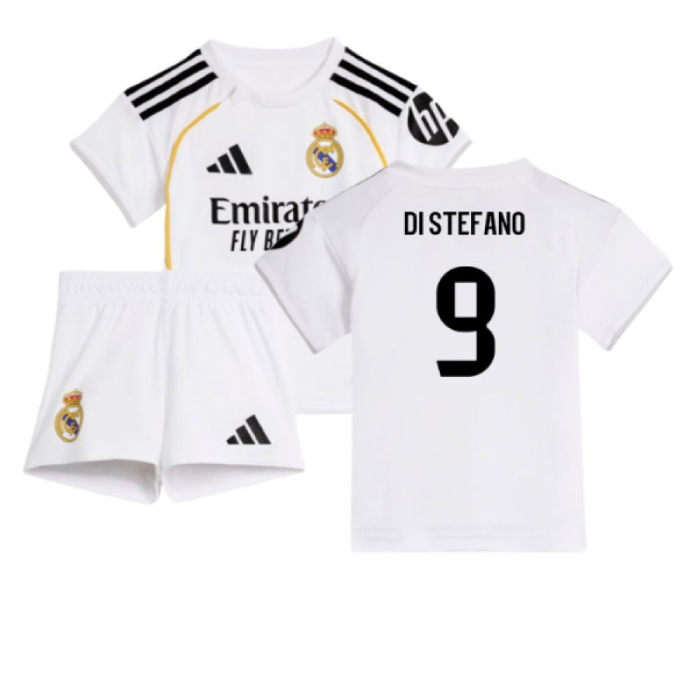 2025-2026 Real Madrid Home Baby Kit (Di Stefano 9)