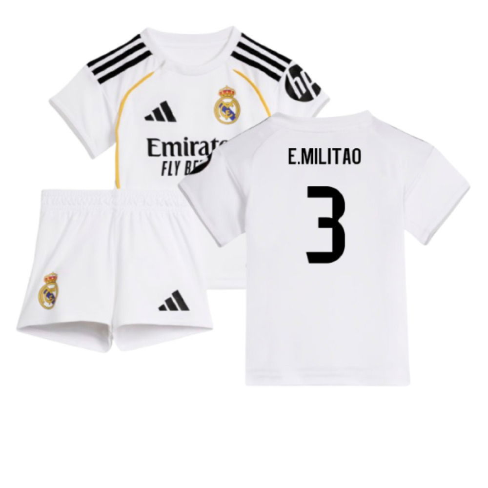 2025-2026 Real Madrid Home Baby Kit (E.Militao 3)