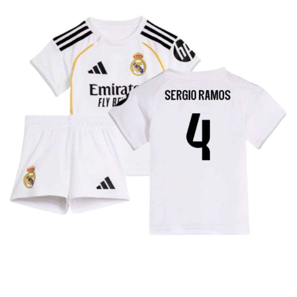 2025-2026 Real Madrid Home Baby Kit (Sergio Ramos 4)