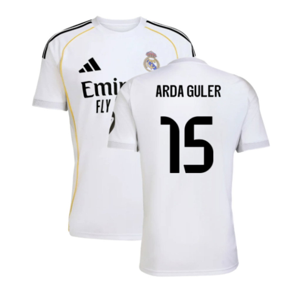 2025-2026 Real Madrid Home Shirt (Arda Guler 15)