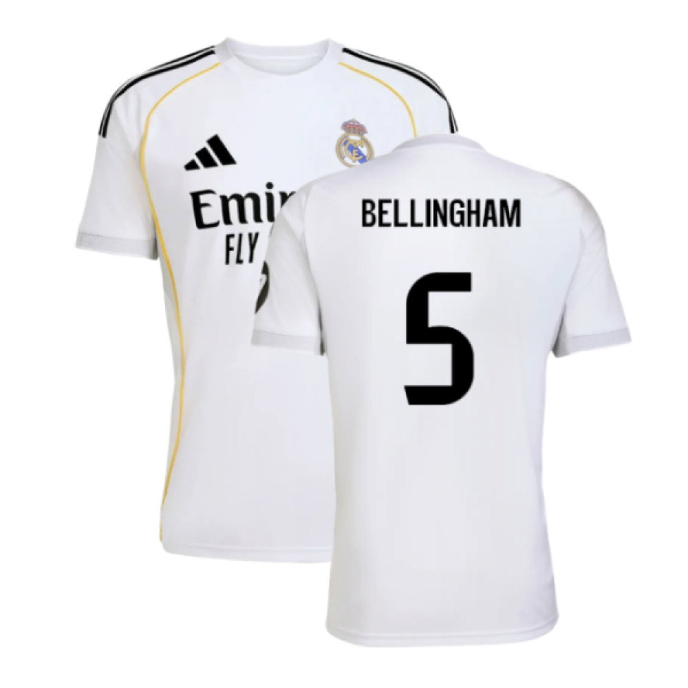 2025-2026 Real Madrid Home Shirt (Bellingham 5)