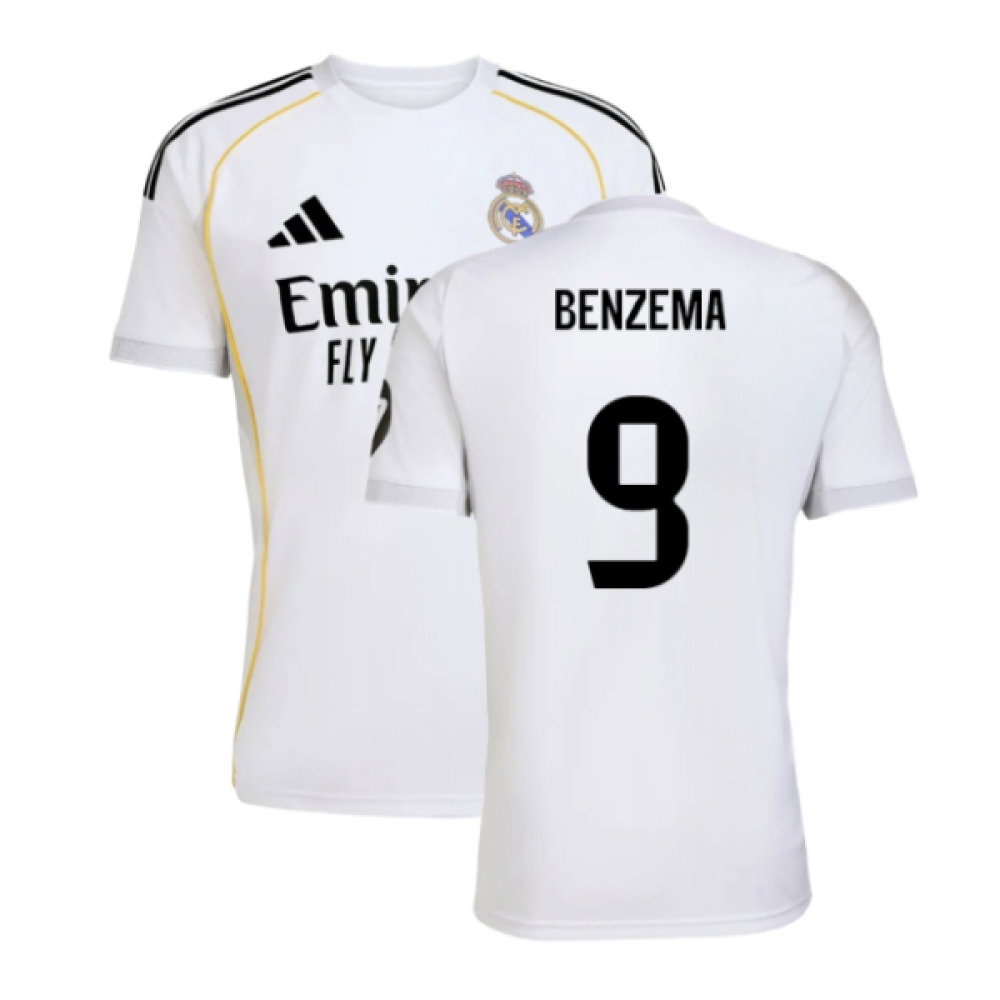 2025-2026 Real Madrid Home Shirt (Benzema 9)