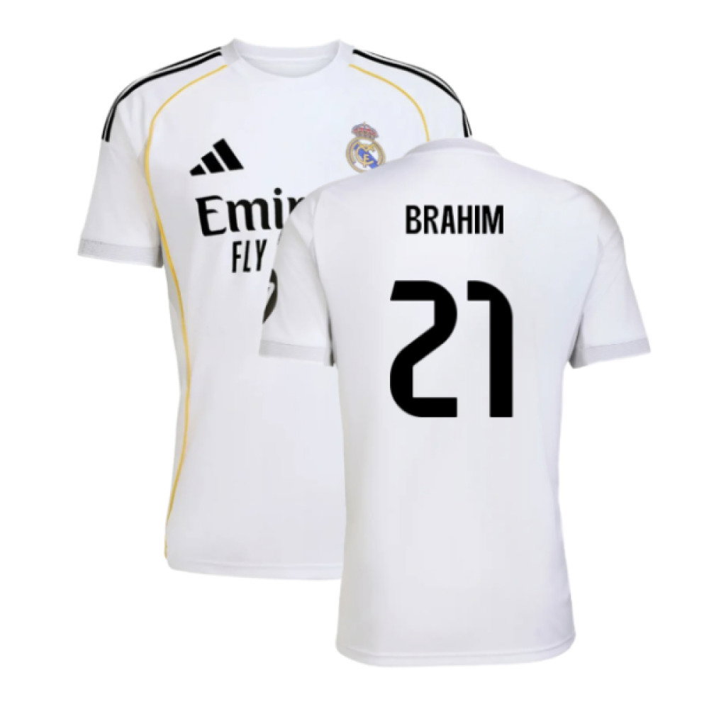 2025-2026 Real Madrid Home Shirt (Brahim 21)
