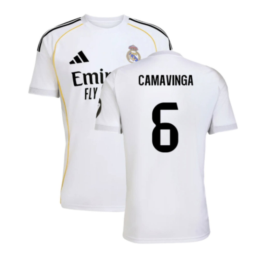 2025-2026 Real Madrid Home Shirt (Camavinga 6)