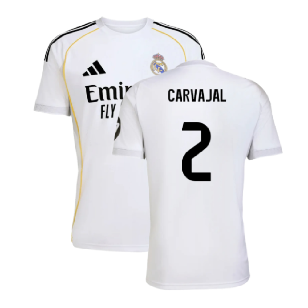2025-2026 Real Madrid Home Shirt (Carvajal 2)
