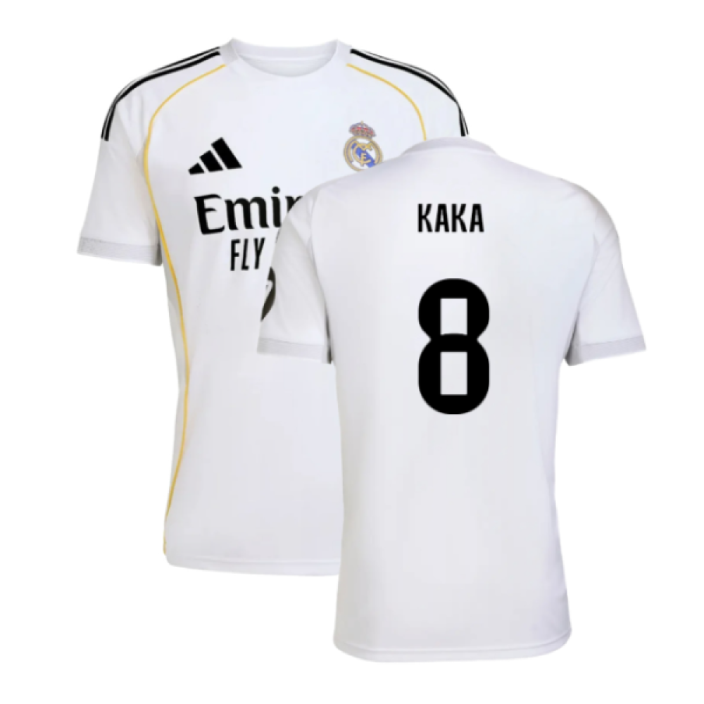 2025-2026 Real Madrid Home Shirt (Kaka 8)