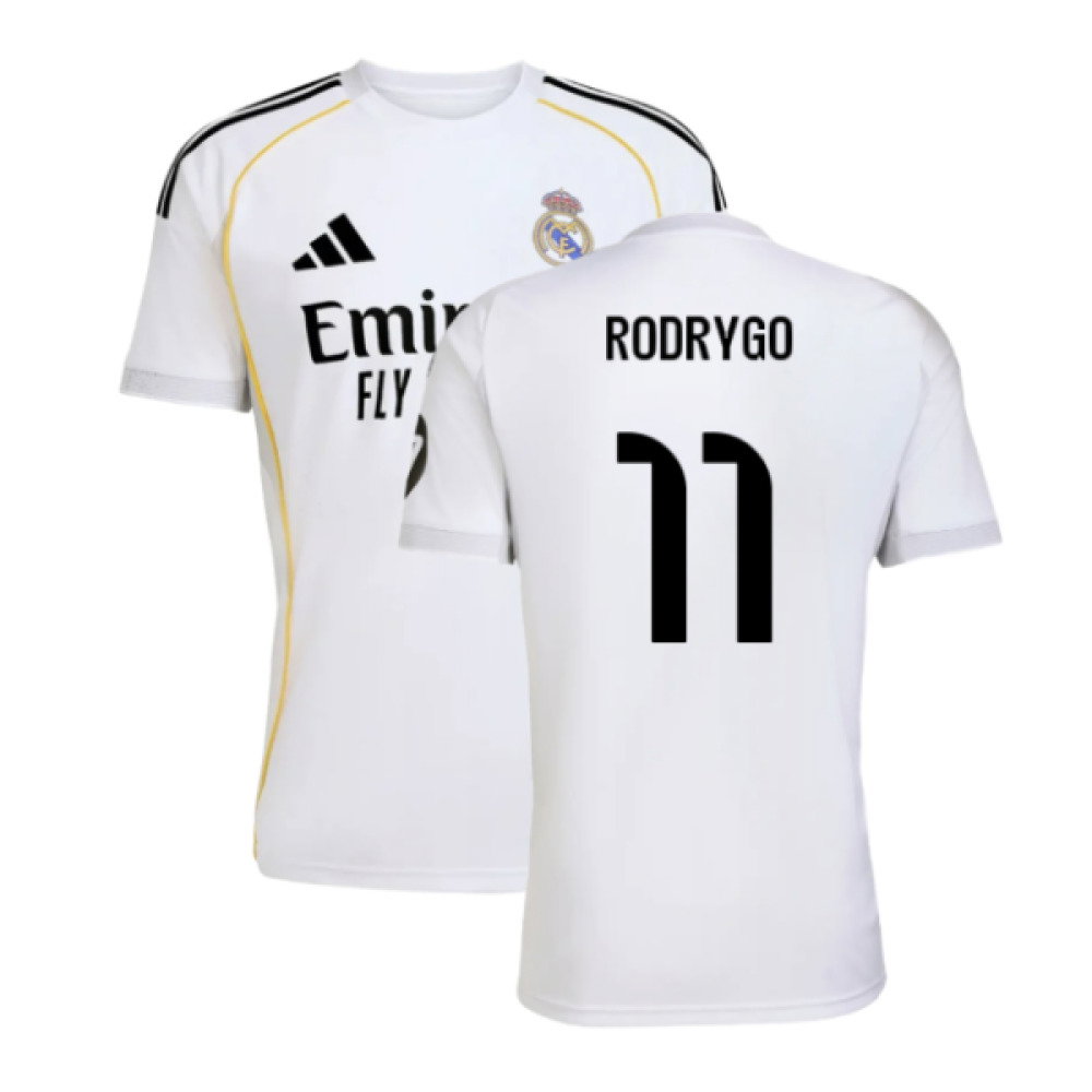 2025-2026 Real Madrid Home Shirt (Rodrygo 11)