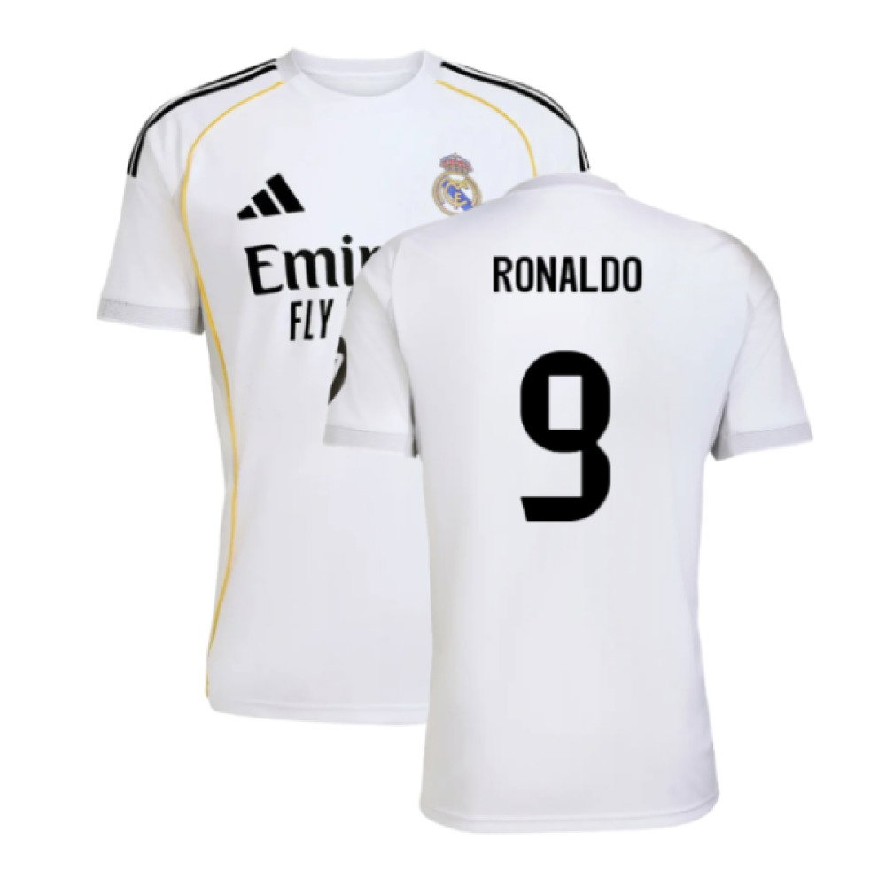 2025-2026 Real Madrid Home Shirt (Ronaldo 9)