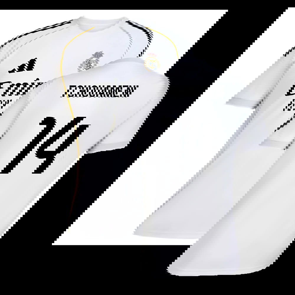 2025-2026 Real Madrid Home Shirt (Tchouameni 14)