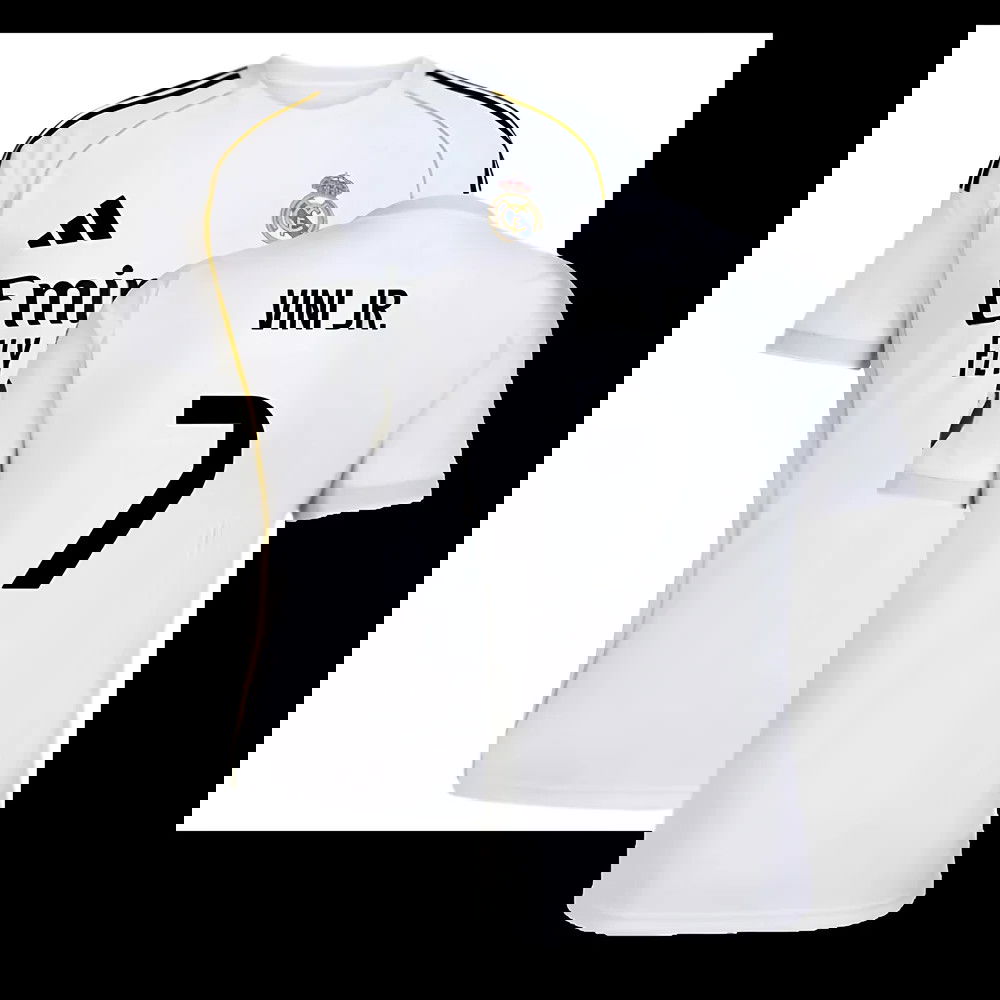 2025-2026 Real Madrid Home Shirt (Vini Jr. 7)