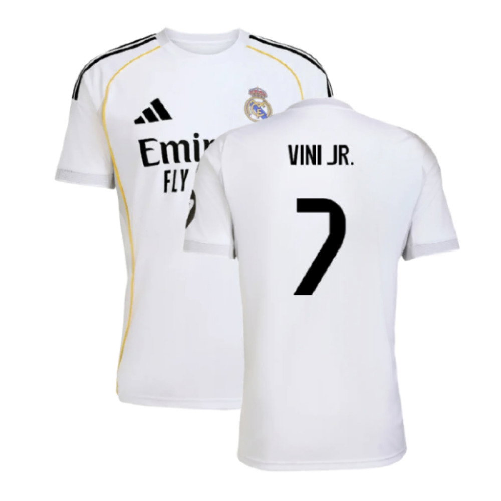 2025-2026 Real Madrid Home Shirt (Vini Jr. 7)