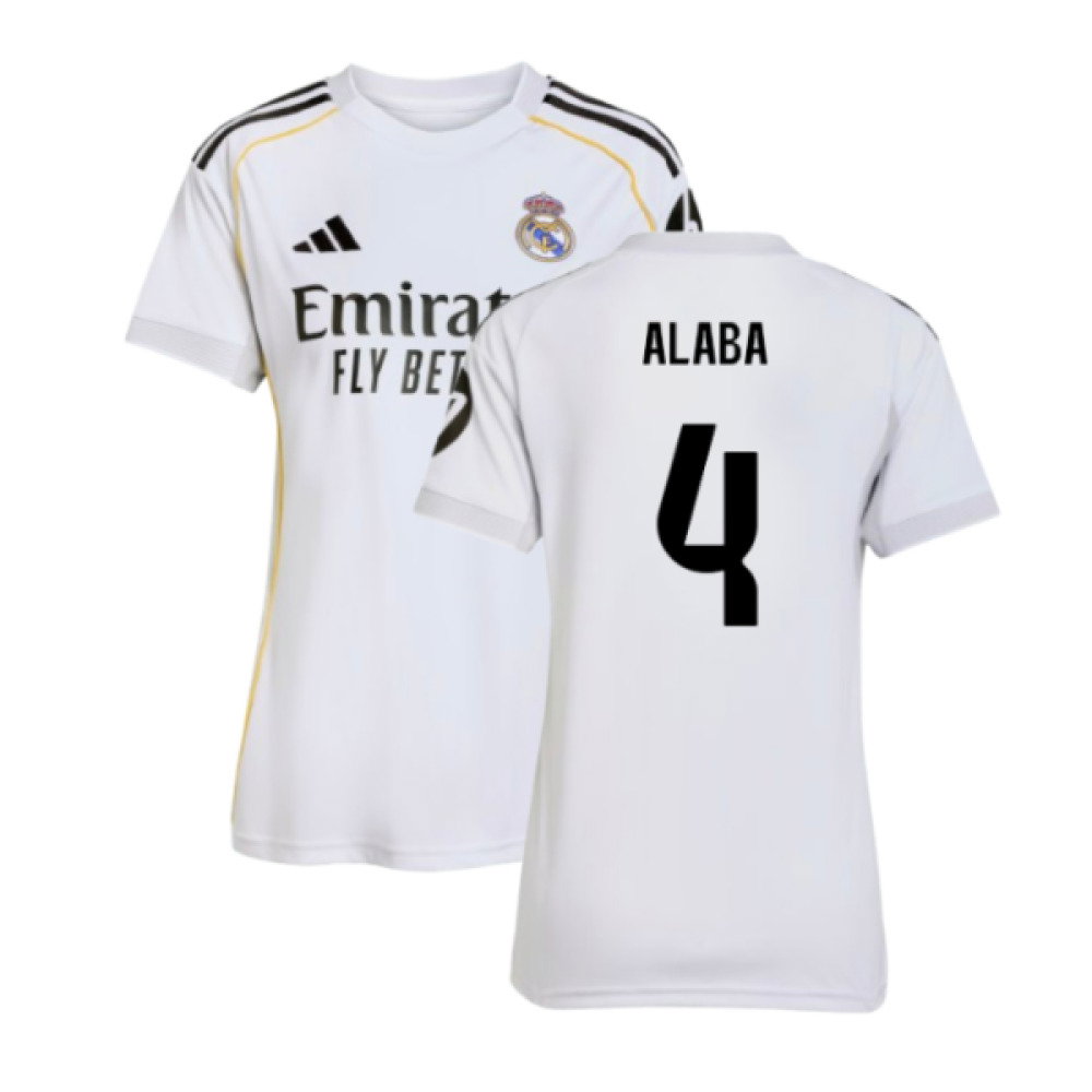 2025-2026 Real Madrid Home Shirt (Womens) (Alaba 4)