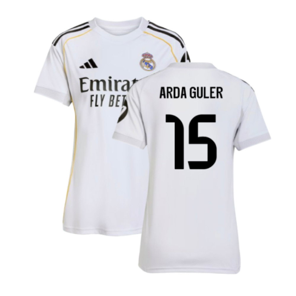2025-2026 Real Madrid Home Shirt (Womens) (Arda Guler 15)