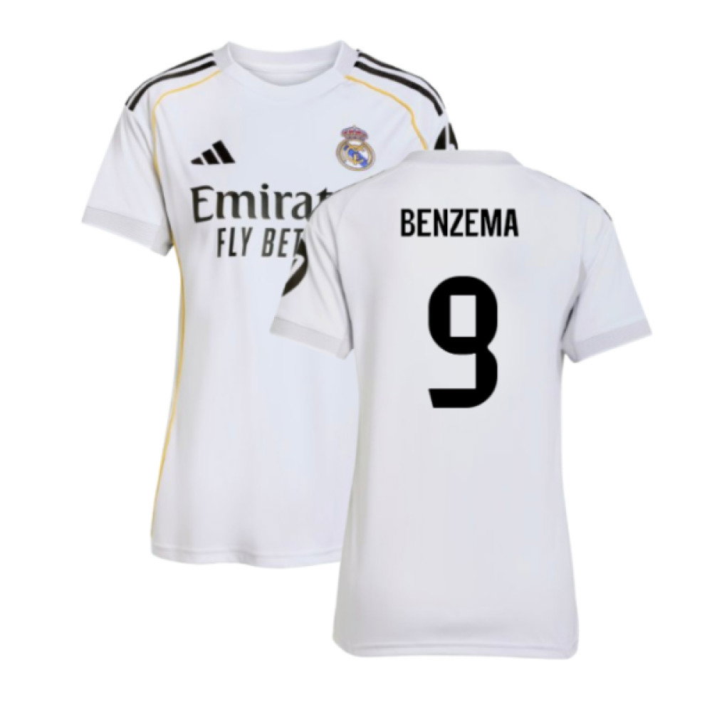 2025-2026 Real Madrid Home Shirt (Womens) (Benzema 9)