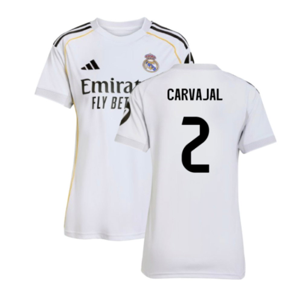 2025-2026 Real Madrid Home Shirt (Womens) (Carvajal 2)