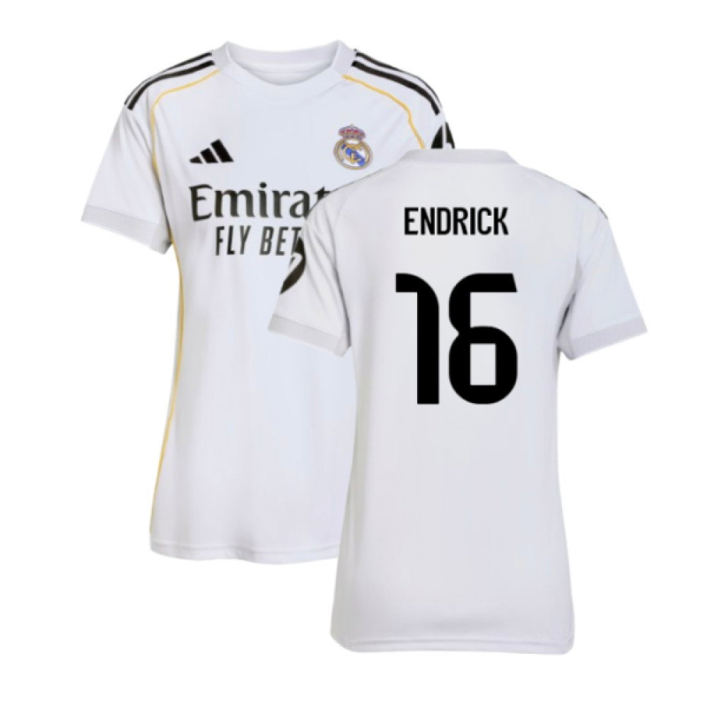 2025-2026 Real Madrid Home Shirt (Womens) (Endrick 16)