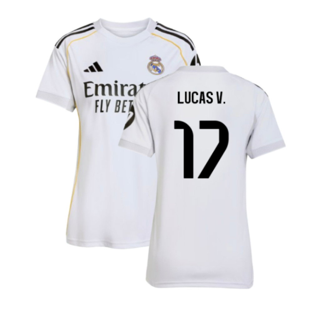 2025-2026 Real Madrid Home Shirt (Womens) (Lucas V. 17)