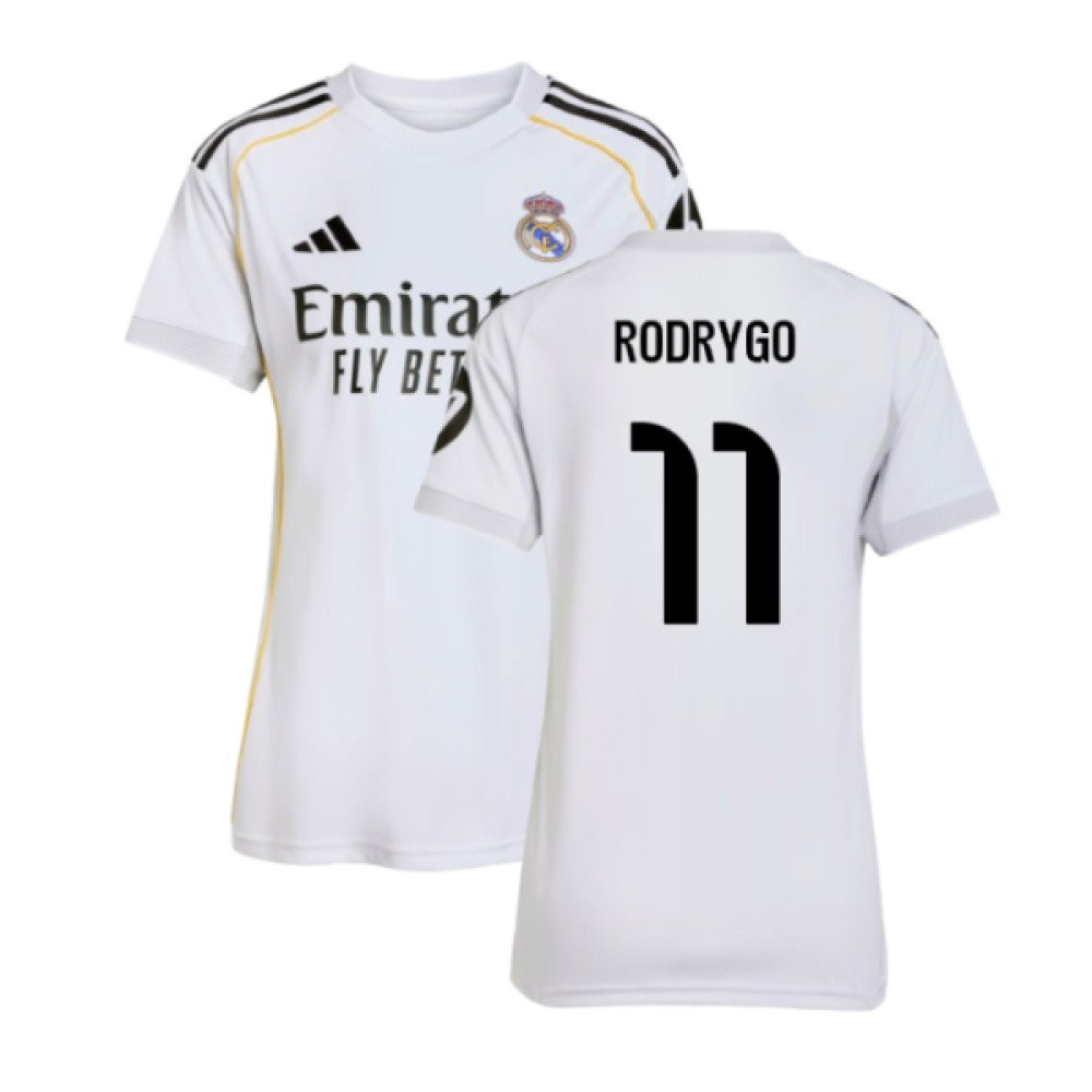 2025-2026 Real Madrid Home Shirt (Womens) (Rodrygo 11)