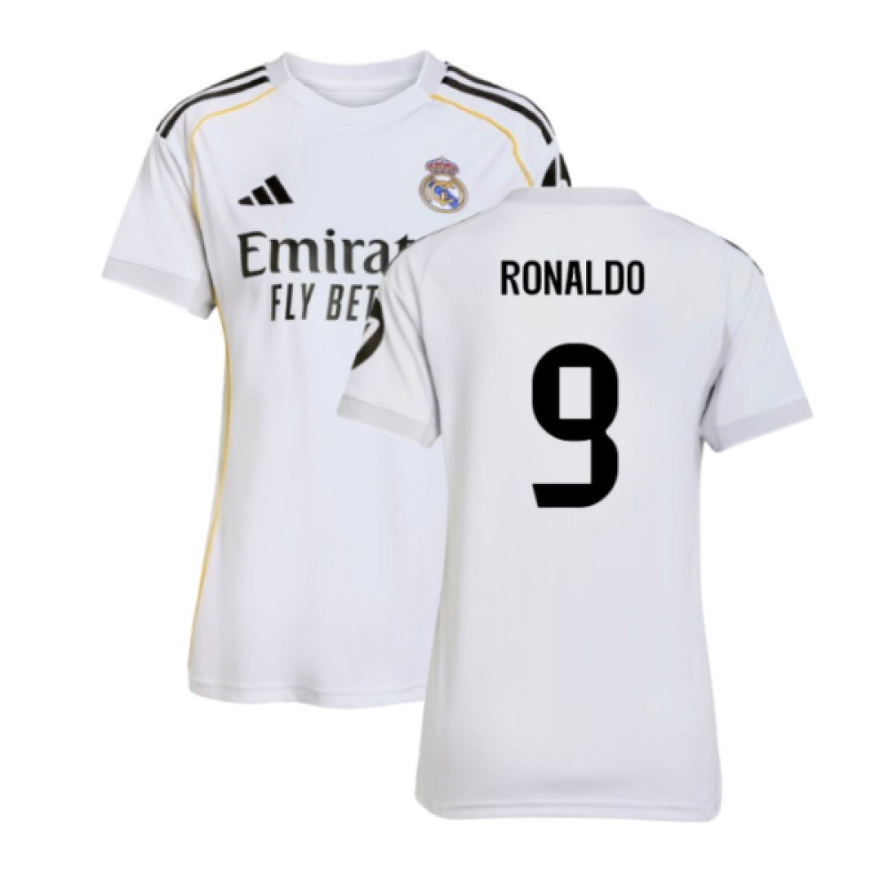 2025-2026 Real Madrid Home Shirt (Womens) (Ronaldo 9)