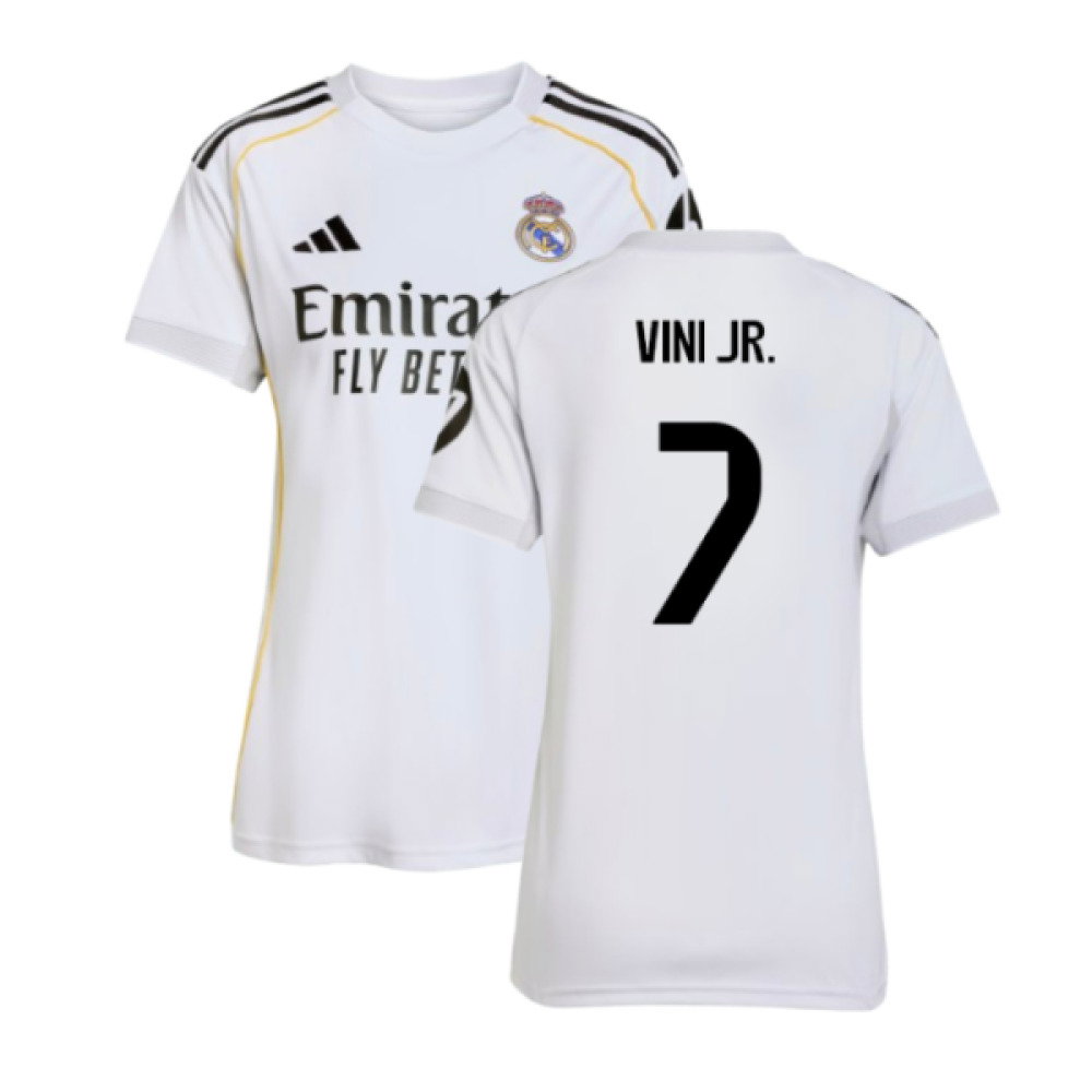2025-2026 Real Madrid Home Shirt (Womens) (Vini Jr. 7)