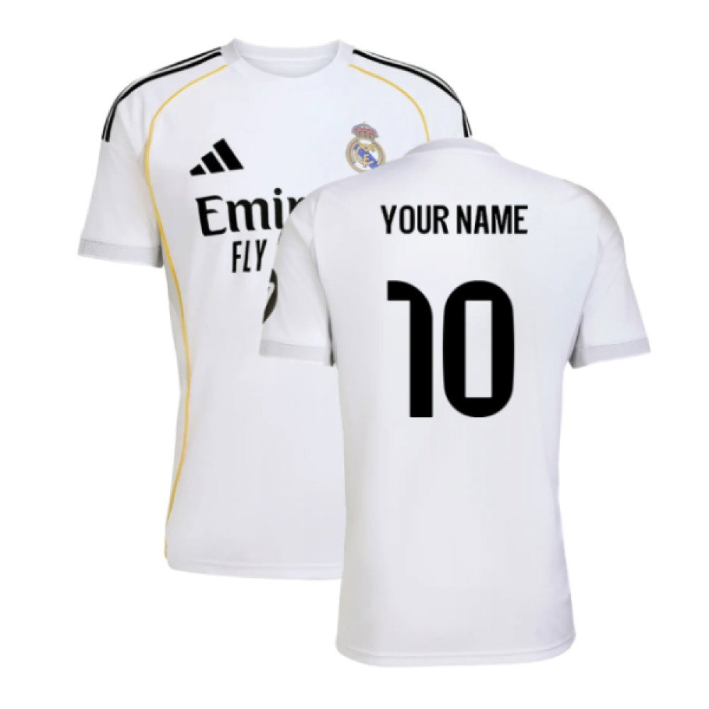 2025-2026 Real Madrid Home Shirt (Your Name)