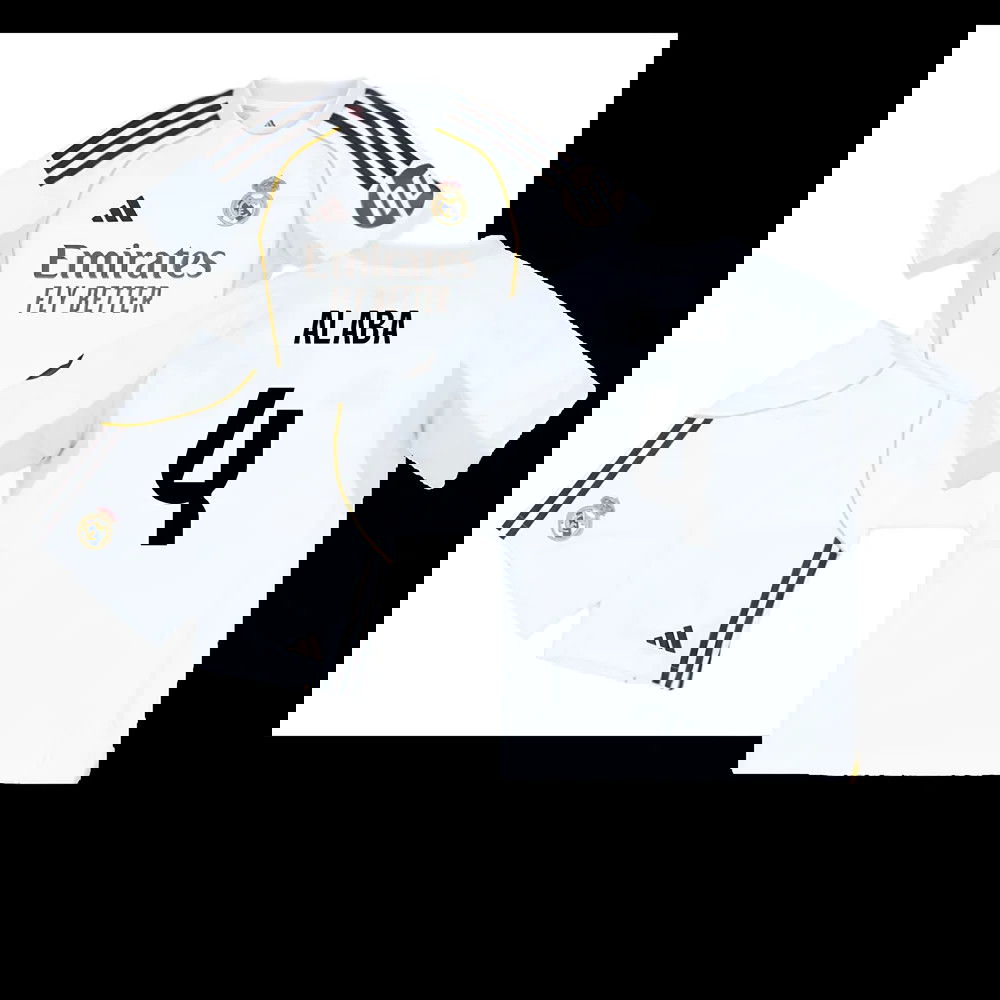 2025-2026 Real Madrid Home Youth Kit (Alaba 4)