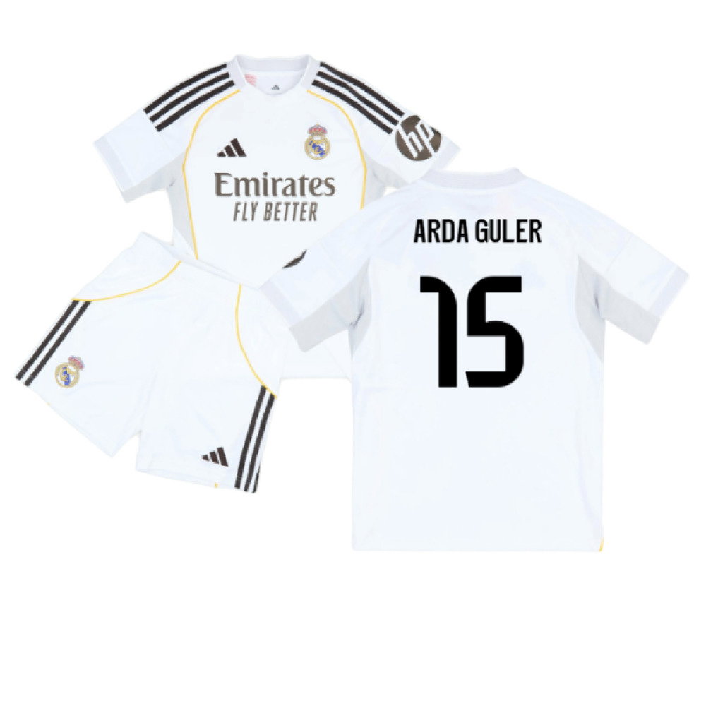 2025-2026 Real Madrid Home Youth Kit (Arda Guler 15)