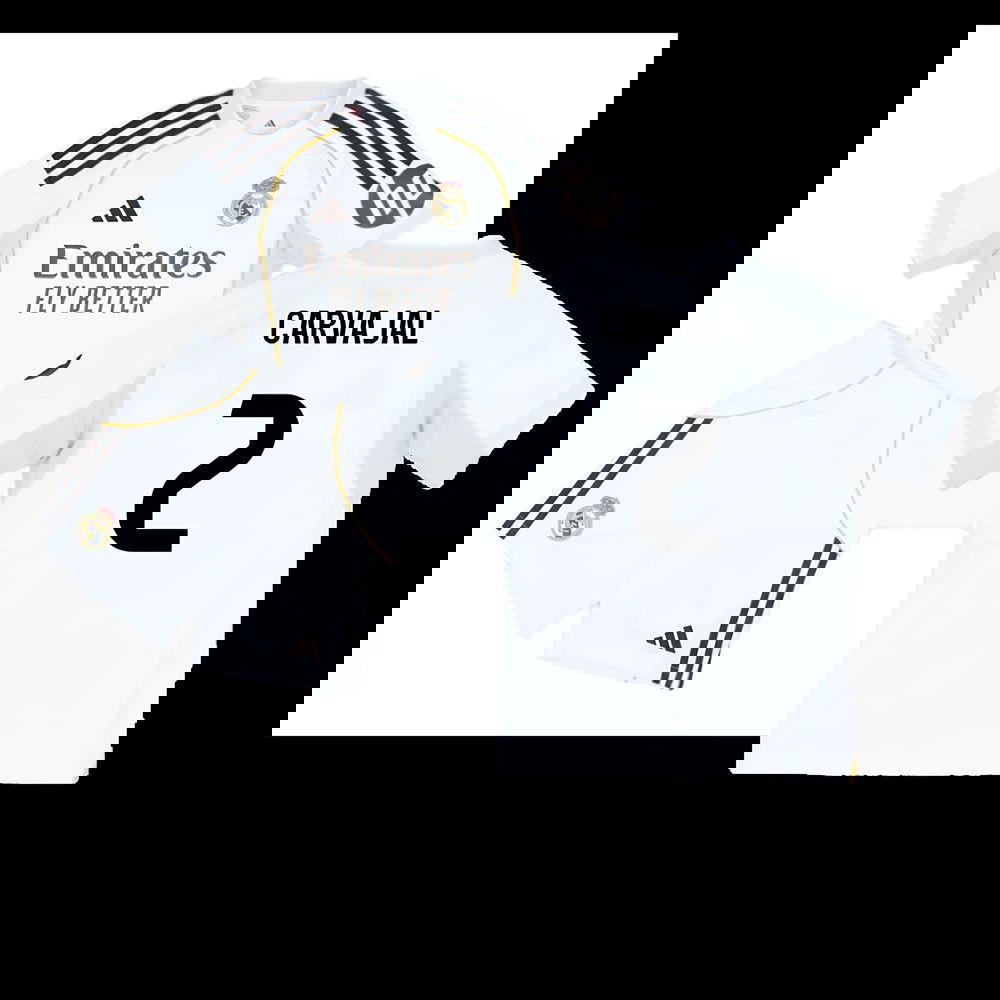 2025-2026 Real Madrid Home Youth Kit (Carvajal 2)