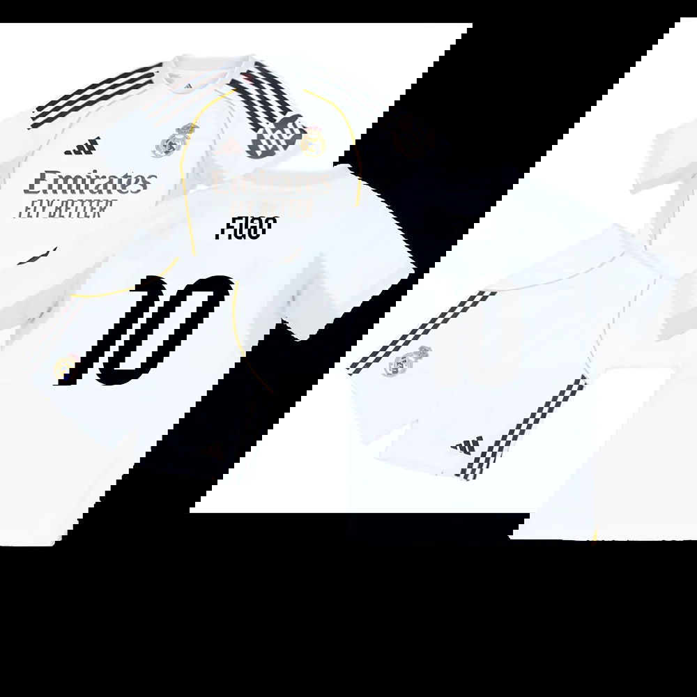2025-2026 Real Madrid Home Youth Kit (Figo 10)