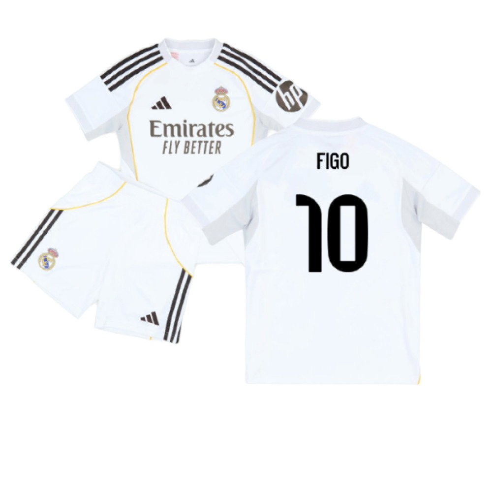 2025-2026 Real Madrid Home Youth Kit (Figo 10)