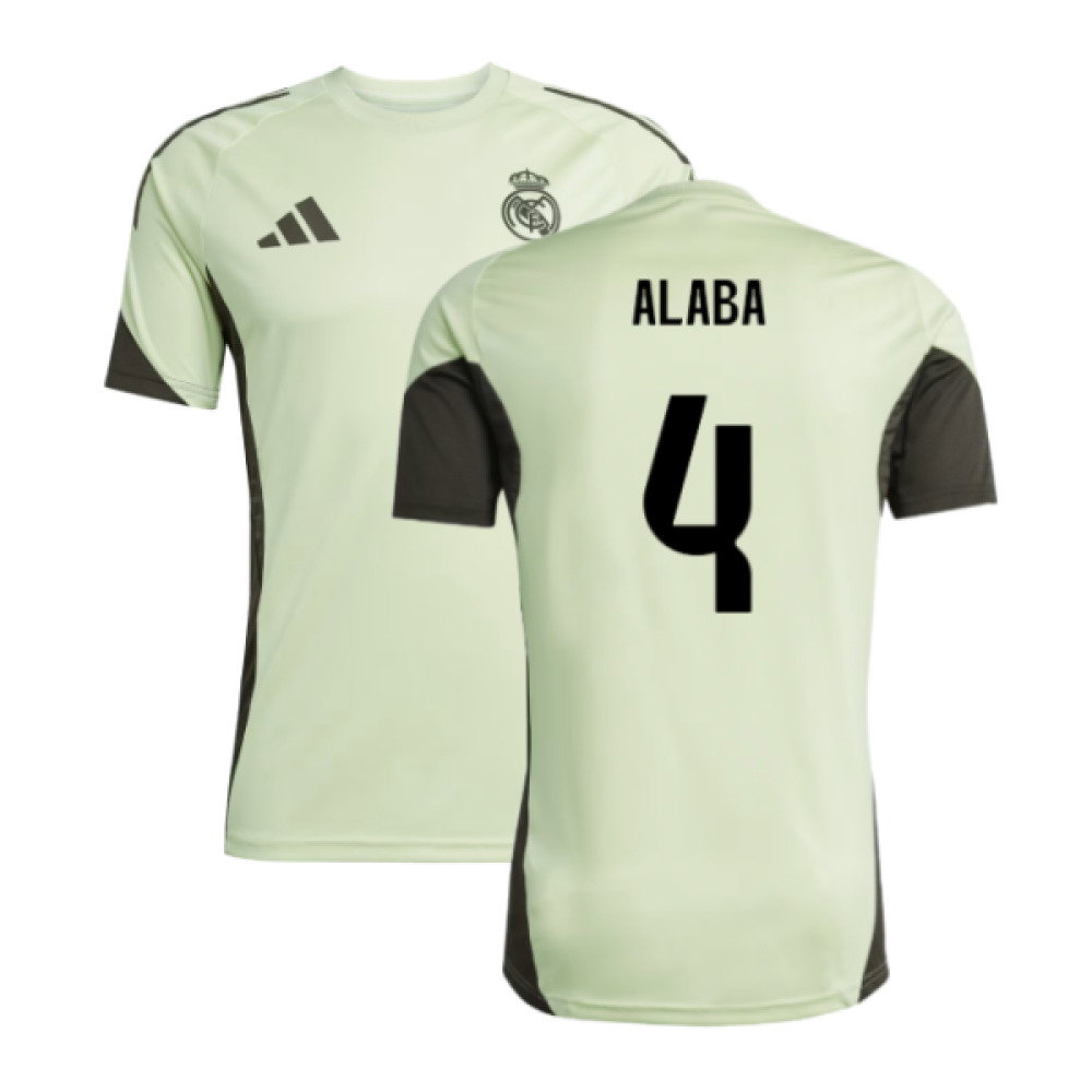 2025-2026 Real Madrid Training Jersey (Almost Lime) (Alaba 4)