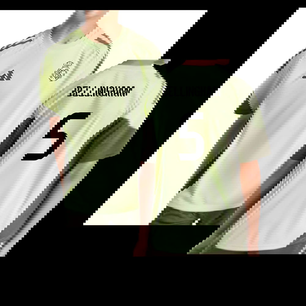 2025-2026 Real Madrid Training Jersey (Almost Lime) - Kids (Bellingham 5)