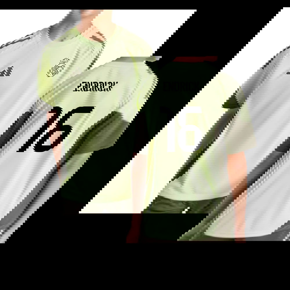 2025-2026 Real Madrid Training Jersey (Almost Lime) - Kids (Endrick 16)