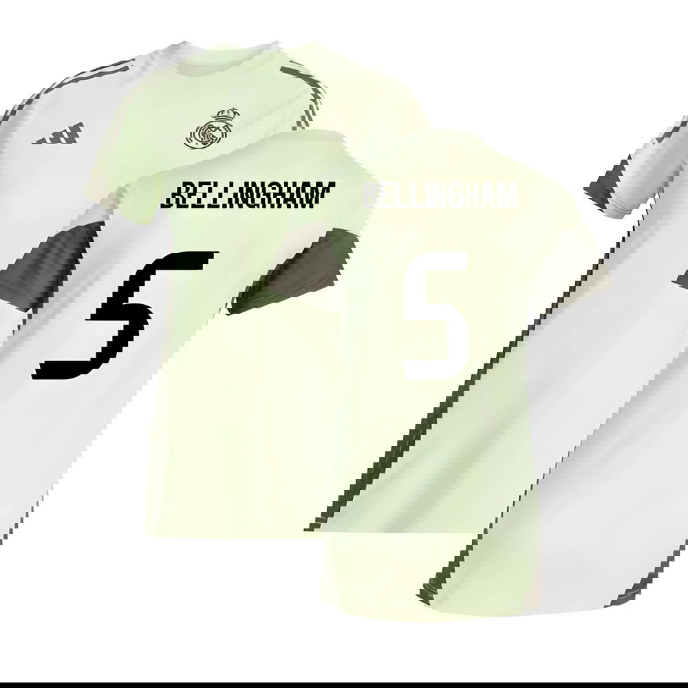 2025-2026 Real Madrid Training Jersey (Almost Lime) - Womens (Bellingham 5)