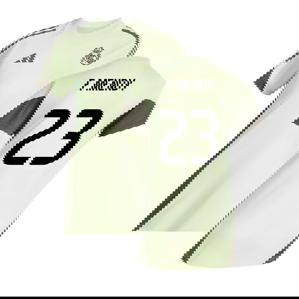 2025-2026 Real Madrid Training Jersey (Almost Lime) - Womens (F.Mendy 23)